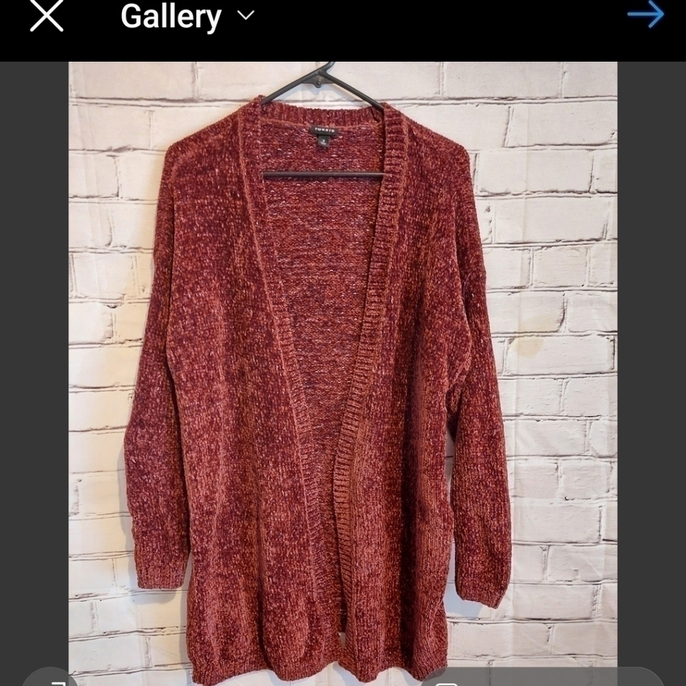 Torrid Cardigan Size 0 Red